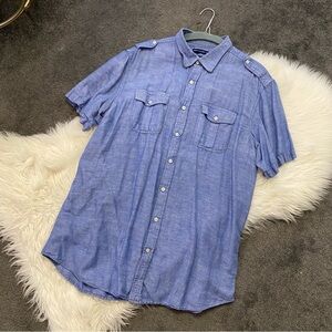 Old Navy Light Blue Casual Button-Down Shirt